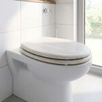 MODERN NATURAL OAK EFFECT TOILET Seat
