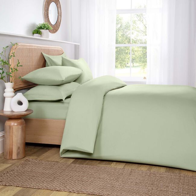 KING SIZE DUVET COVER Brushed Cotton Twill Forest