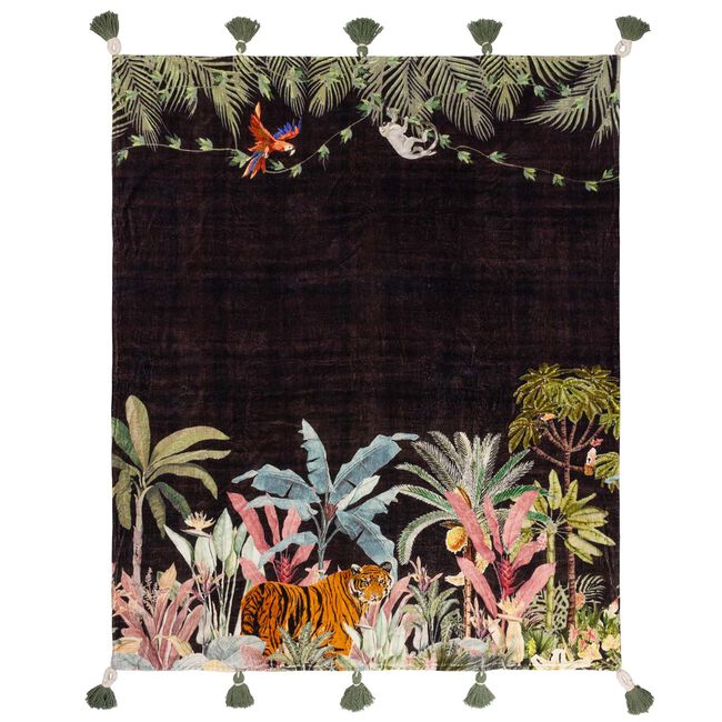 Wydler Midnight Jungle Throw 125cm x 150cm