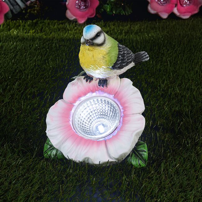 Solar Garden Light Flower and Bird