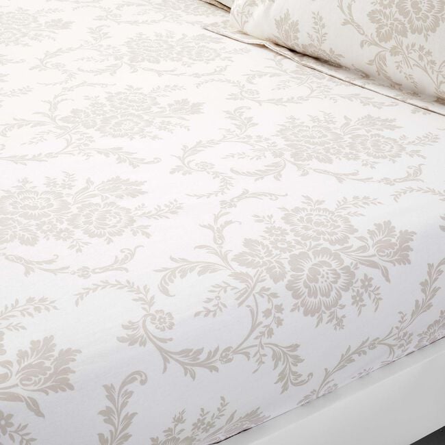 BRUSHED COTTON MATHILDE Single Fitted Sheet 