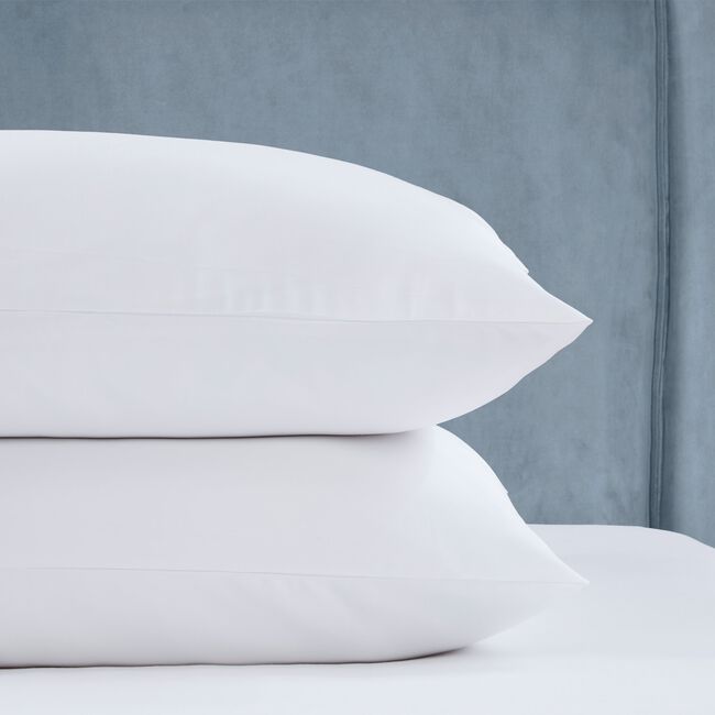 HOUSEWIFE P/CASE PAIR 750 Threadcount Cotton White