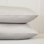 HOUSEWIFE PILLOWCASE PAIR 400 Threadcount Bamboo/Cotton Silver