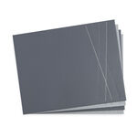 Reversible Leather Diamond Placemats 4 Pack - Grey