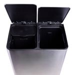 60L Recycle Bin Stainless Steel