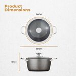 Tower Cerastone PRO 24cm Casserole With Lid