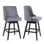 CHELSEA BARSTOOL Velvet Grey 
