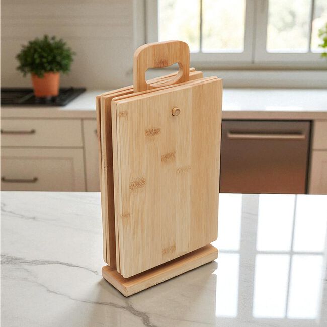 Fiesta Joy Bamboo Cutting Board Set