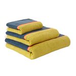 COLOUR BLOCK BLUE Bath Sheet