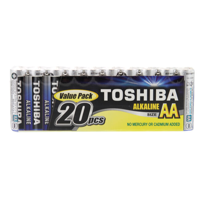Toshiba Value Pack 20 AA Batteries Home Store + More