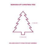 Nebraska 8ft Christmas Tree 