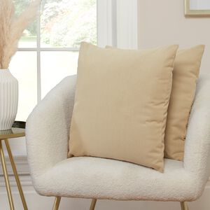 CORDUROY NATURAL  2PK Cushion Covers 45x45