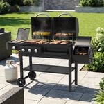 Mastercook Dual Function Gas & Charcoal Smoker BBQ