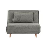 Lara Grey Convertible 191x108cm Sofa Bed