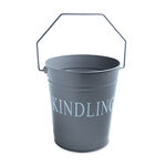 Silverflame Grey Kindling Bucket 