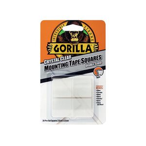 Gorilla 2.5cm Clear Mounting (Squares) Tape