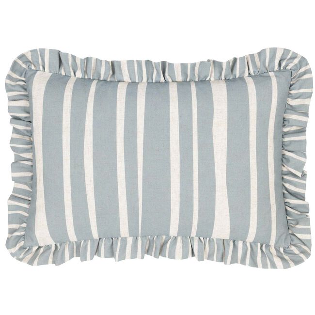 FURN CARMON STRIPE LINEN/BLUE 40x60 Cushion