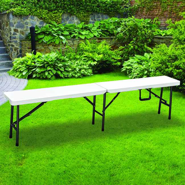 White Folding Bench 1.8M