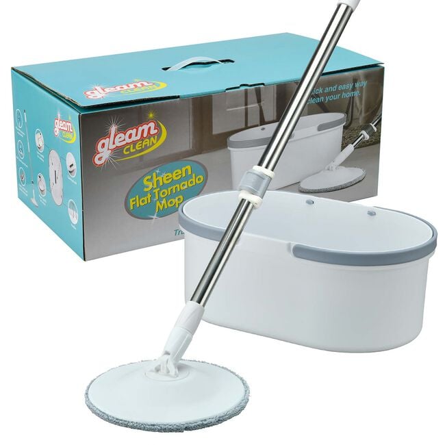 Gleam Clean Sheen Flat Tornado Mop