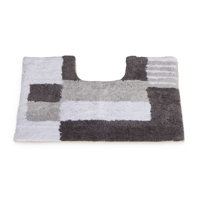 Boxes Grey Pedestal Mat 50cm x 50cm