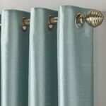 ELEGANZA FAUX SILK DUCK EGG 90x90 Curtain
