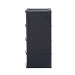 Wham Deep Black 4 Drawer Organiser