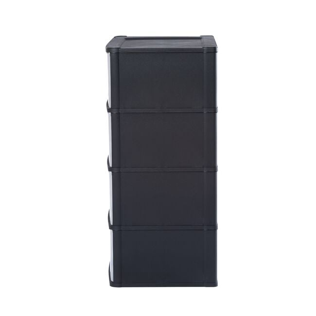 Wham Deep Black 4 Drawer Organiser