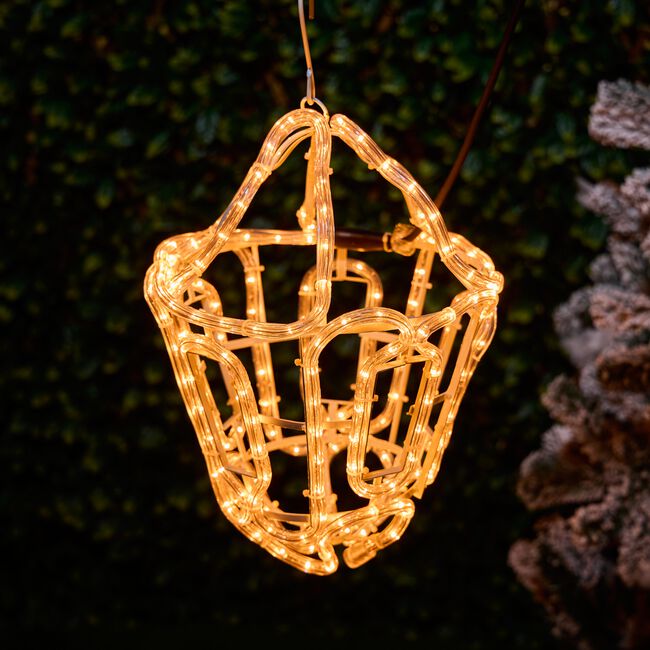 3D Hanging Lantern Rope Light
