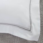300TC Triple Stitch Silver Oxford Pillowcase Pair 