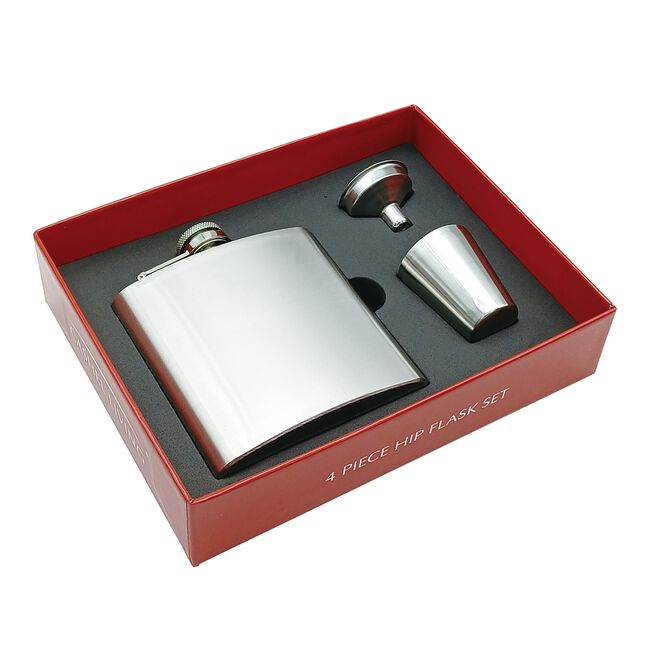 Cashel Living 4 Piece Hip Flask Set