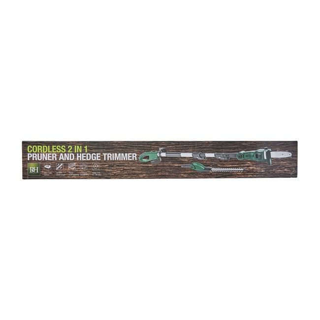 Cordless 2 in 1 Pruner and Hedge Trimmer