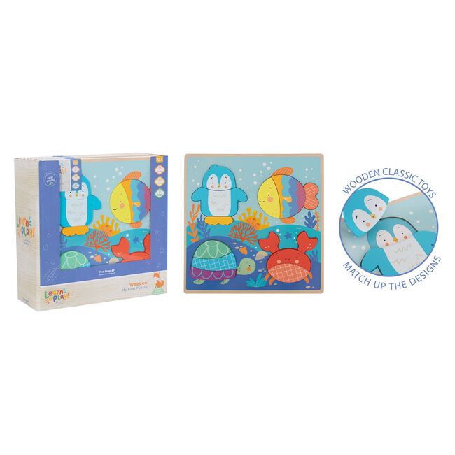 Learn & Play Ocean Chunky Wooden Puzzle