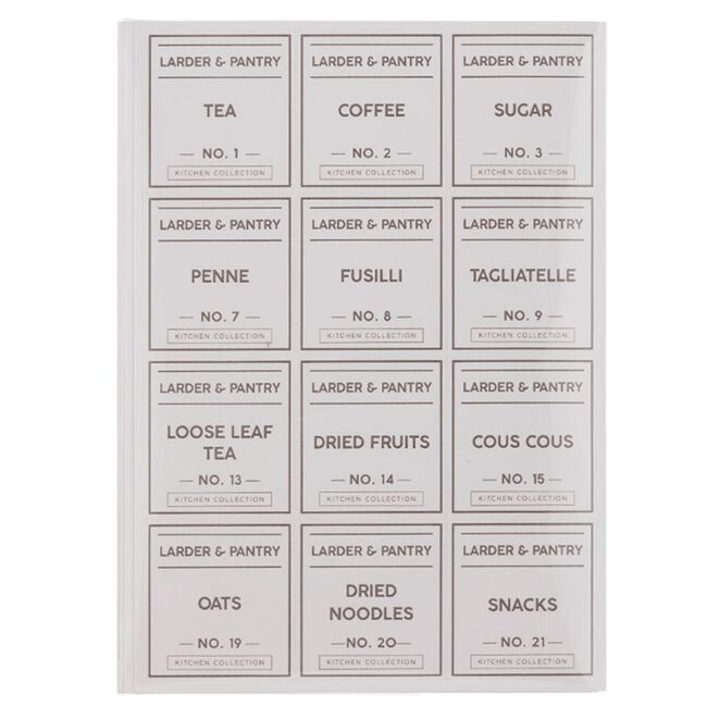 Typhoon Pantry Label Set - 4 Sheets