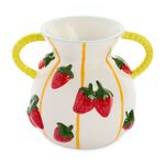Strawberry Ceramic Amphora Vase