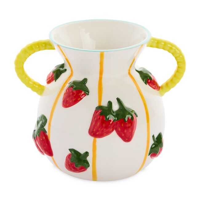 Strawberry Ceramic Amphora Vase