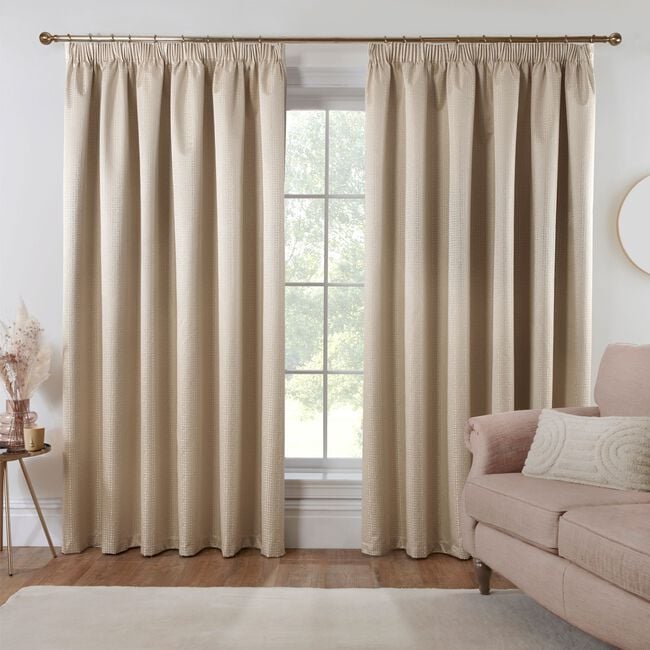 PENCIL PLEAT B/OUT & THERMAL DASH 66x54 Curtain