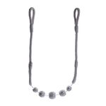 PARIS CABLE BALL SILVER Tie Back 
