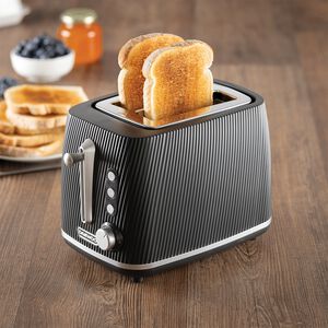 Daewoo Cascade 2 Slice Black Toaster