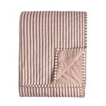 YARD HEBDEN STRIPE PECAN/COTTA 150x200cm Bedspread 