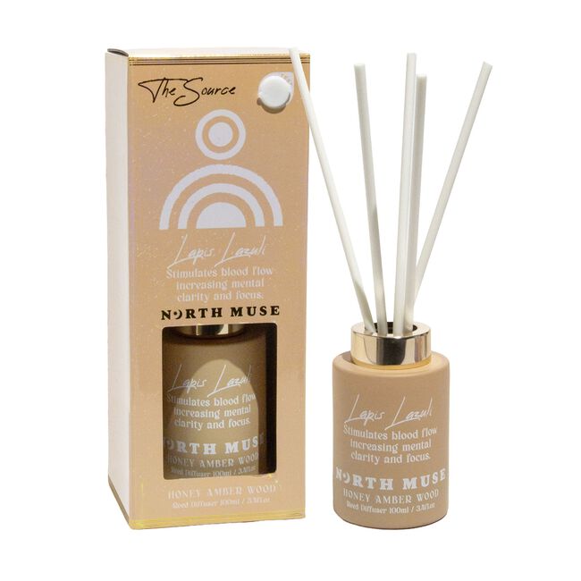North Muse Honey Amber Wood Reed Diffuser 100ml