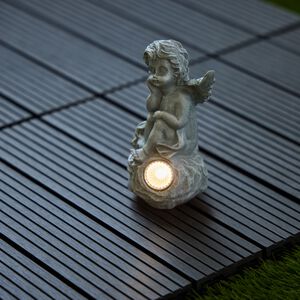 Cherub with Solar Light