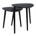 Set of 2 Black Side Tables