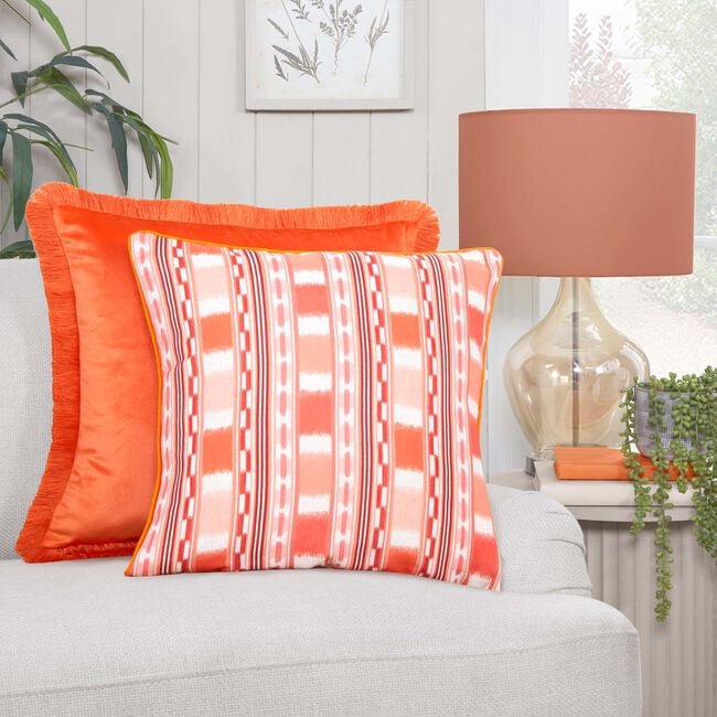 ELLEN FRINGE ORANGE 45x45 Cushion