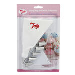 Tala Icing bags 6 Nozzles Scraper and Brush