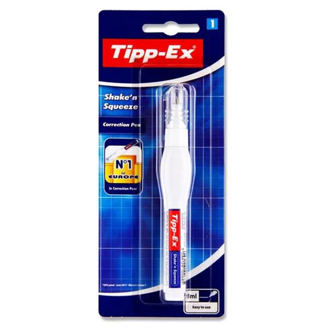 Tipp-ex Shake 'n Squeeze 8ml Pen - Carded