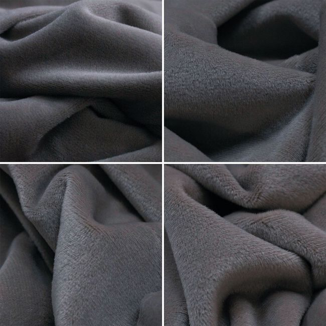 REGAL MILLS EASYSTRETCH VELVET DARK GREY Armchair Cover