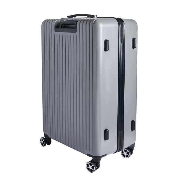 Large Lightweight Hardshell Luggage - Silver Grey