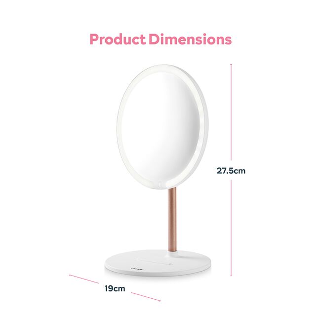 Carmen Rechargeable LED Magnetic Mirror