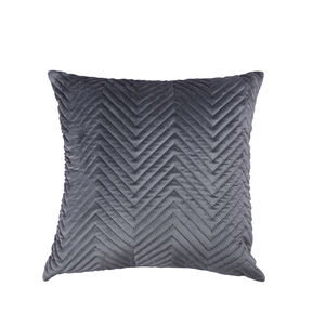 Triangle Stitch Cushion 45x45cm - Grey