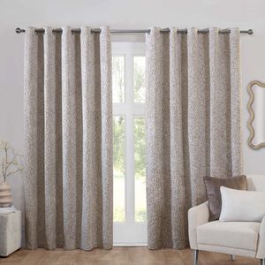 JACQUARD GEO MOCHA 66x54 Curtain